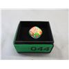 Image 2 : Sterling Silver Enamel & Marcasite Ring