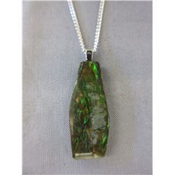 Huge Canadian Freeform Ammolite necklace