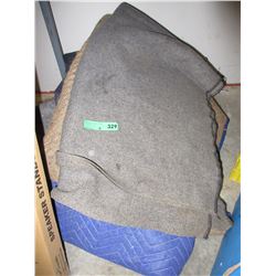 12 Used shipping blankets