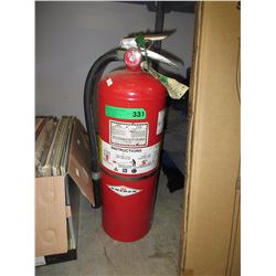Used fire extinguisher