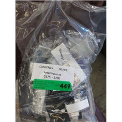 New - Fashion jewelry wrapped for retail - 90 pcs