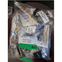 New - Fashion jewelry wrapped for retail - 90 pcs