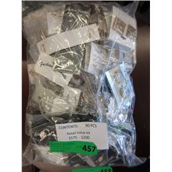 New - Fashion jewelry wrapped for retail - 90 pcs