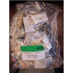 New - Fashion jewelry wrapped for retail - 90 pcs