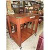 Image 1 : Small rolling desk with pullout keyboard tray