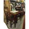 Image 1 : NEW - Wood game table with 2 chairs.