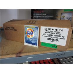 Case of Tide 1 used detergent pouches