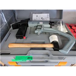New - Air powered floor nailer kit with case