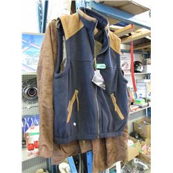Large fleece vest & XXL coat