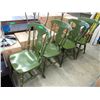 Image 1 : 4 Wood Colonial style chairs
