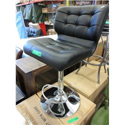 NEW - Swivel bar stool with cushioned seat & back
