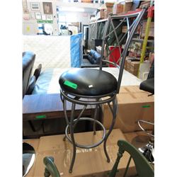 NEW - Swivel bar stool with metal legs & back