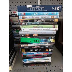 24 Used DVD movies - Approximate count