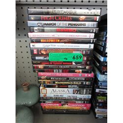 24 Used DVD movies - Approximate count