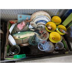 Assorted glass & china household items