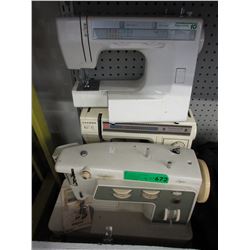 3 Used portable sewing machines