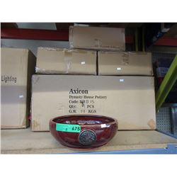 8 New glazed ceramic bowls - Oriental design