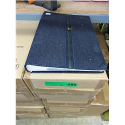 8 Cases of denim covered photo albums
