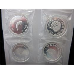 4 x .999 Fine Silver Australian Mint Rounds