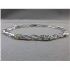 Image 1 : .925 Silver Multi-Gemstone & Diamond bracelet