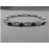 Image 1 : Genuine Blue Sapphire & Diamond bracelet