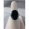 Image 1 : 9.25 CT Seaside Quartz & Diamond solitaire ring
