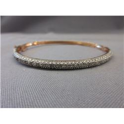 .925 Sterling Silver with gold finish bracelet