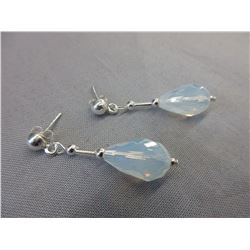 New - Sterling Silver & Blue Opalite earrings
