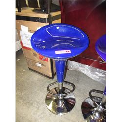 Purple hydraulic bar stool
