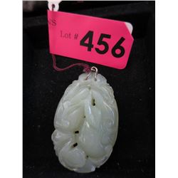 Carved jade pendant