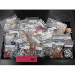 Tray of hand crafted jewelry