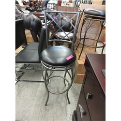 New - Swivel bar stool with brown seat