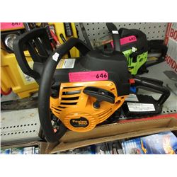 Used gas powered Poulan Pro chain saw