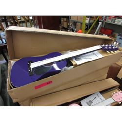 New - Child sized purple acoustic guitar