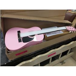 New - Pink Child sized acoustic guitar