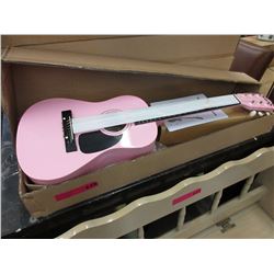 New - Pink Child sized acoustic guitar