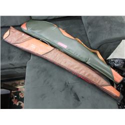 2 Used Shakespeare gun cases with leather accents