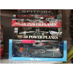 3 New Airplane model kits
