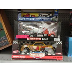 3 New die-cast automobiles in original boxes