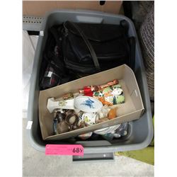 Tote of household goods
