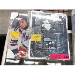2 Autographed hockey photographs