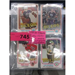 4 x 1980/81 O-Pee-Chee Rookie cards