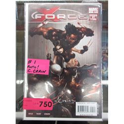 Autographed X-Force #1 comic book