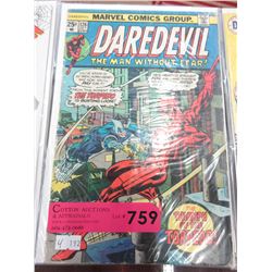 17 Collector comics w/ 1975 Daredevil"
