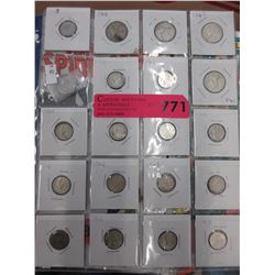20 x 1968 Canadian coins