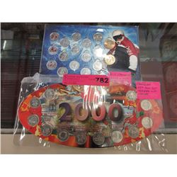 2010 Olympic coin set & 2000 Quarter set