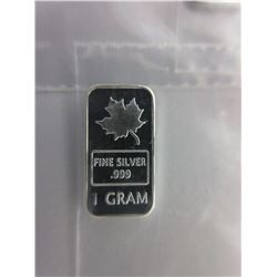 4 x .999 Silver CDN Maple Leaf Investor bars