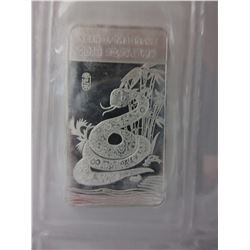 1/2 Oz. - Fine Silver "Year of the Snake" bar