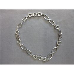 Ladies Heart & Infinity link Diamond Bracelet