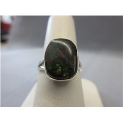 Free Form Canadian Ammolite ring